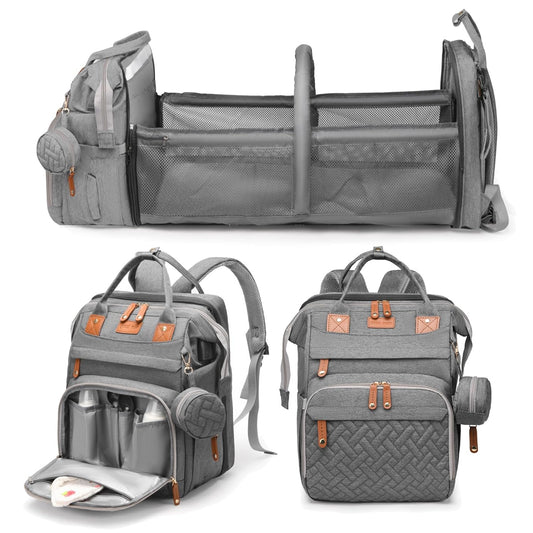 Jeryswet - Mochila para pañales con cambiador, impermeable, de gran...