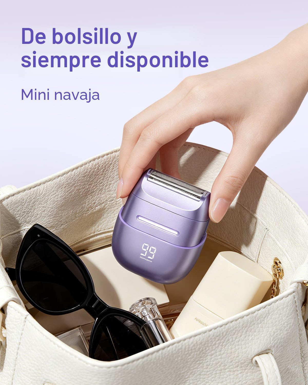 UNIMIKO Afeitadora eléctrica para mujer, impermeable, mini maquinil...
