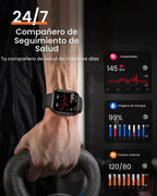 Reloj inteligente para mujer para iPhone Android: 1.85 "Smartwa...