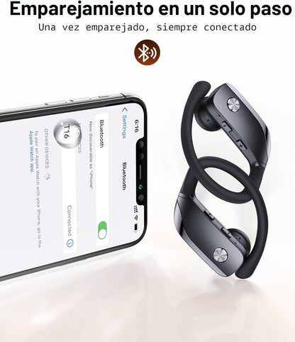 bmanl Auriculares Inalámbricos Bluetooth Auriculares con Ganchos So...