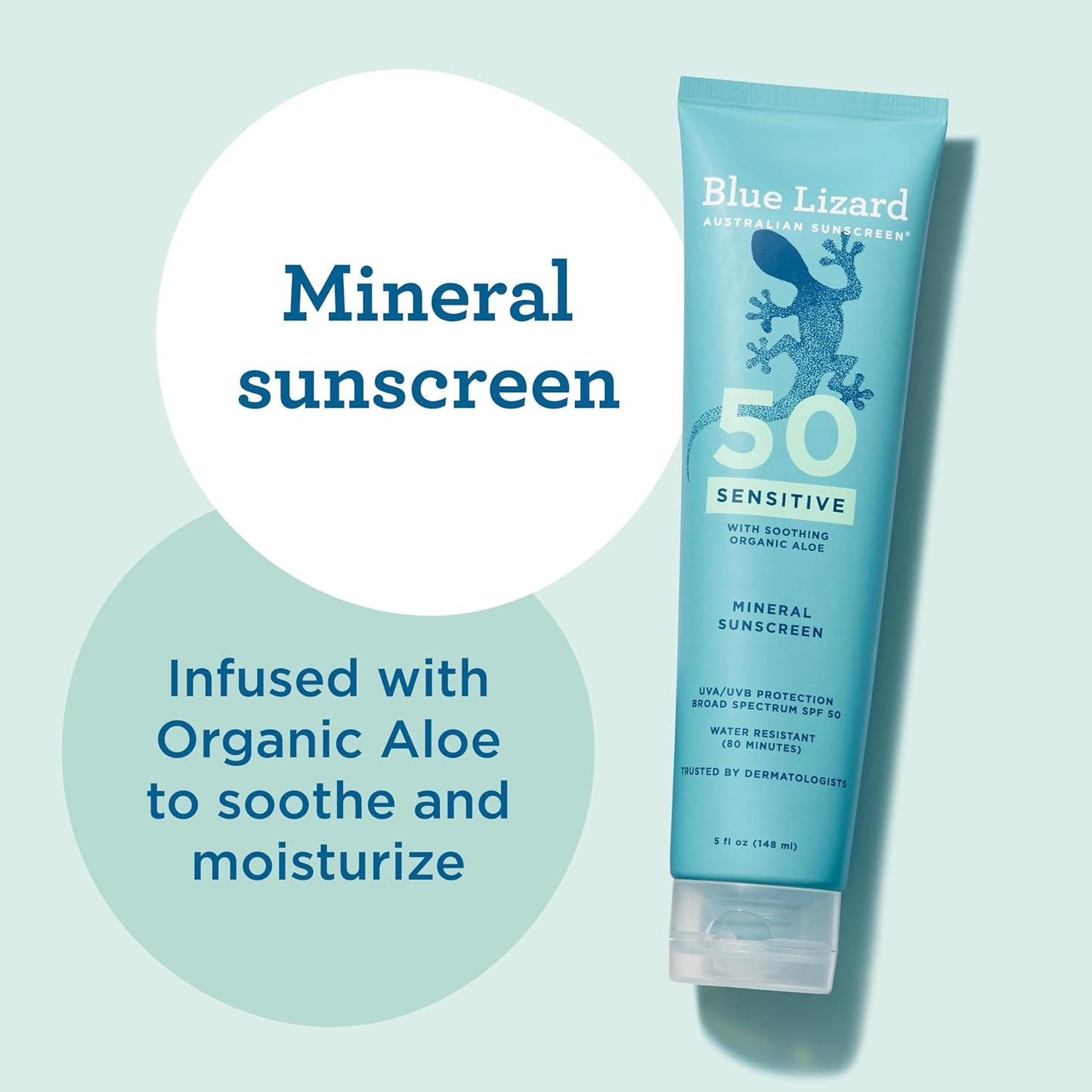 Blue Lizard Protector solar mineral sensible SPF 50, loción, 100% p...