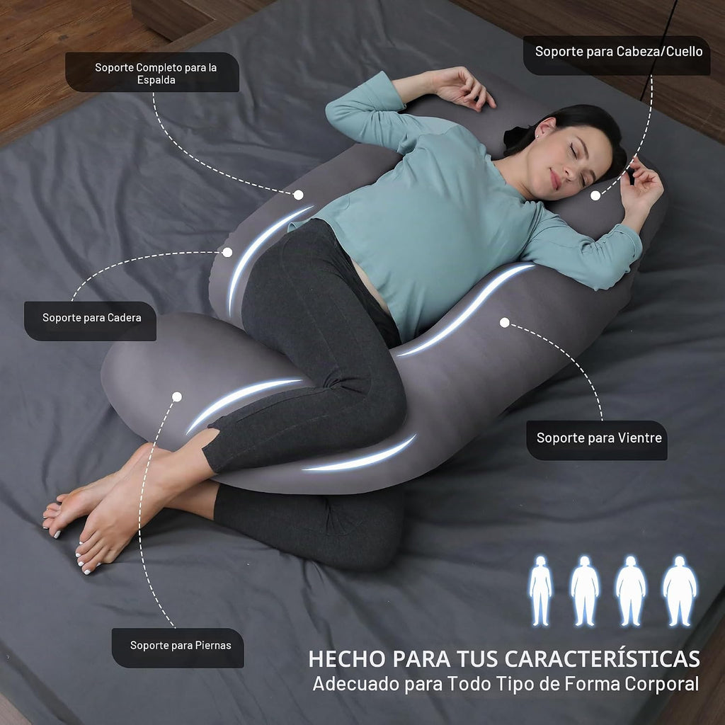 MOON PARK-Almohadas de embarazo y maternidad de cuerpo completo par...