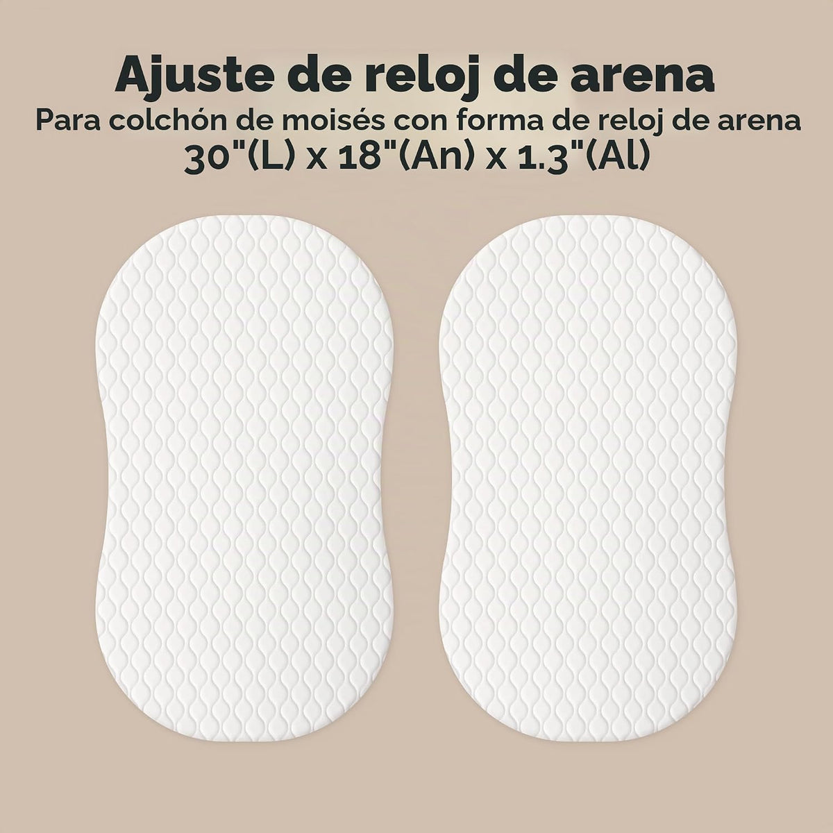 Paquete de 2 protectores de colchón impermeables para moisés 30x18...