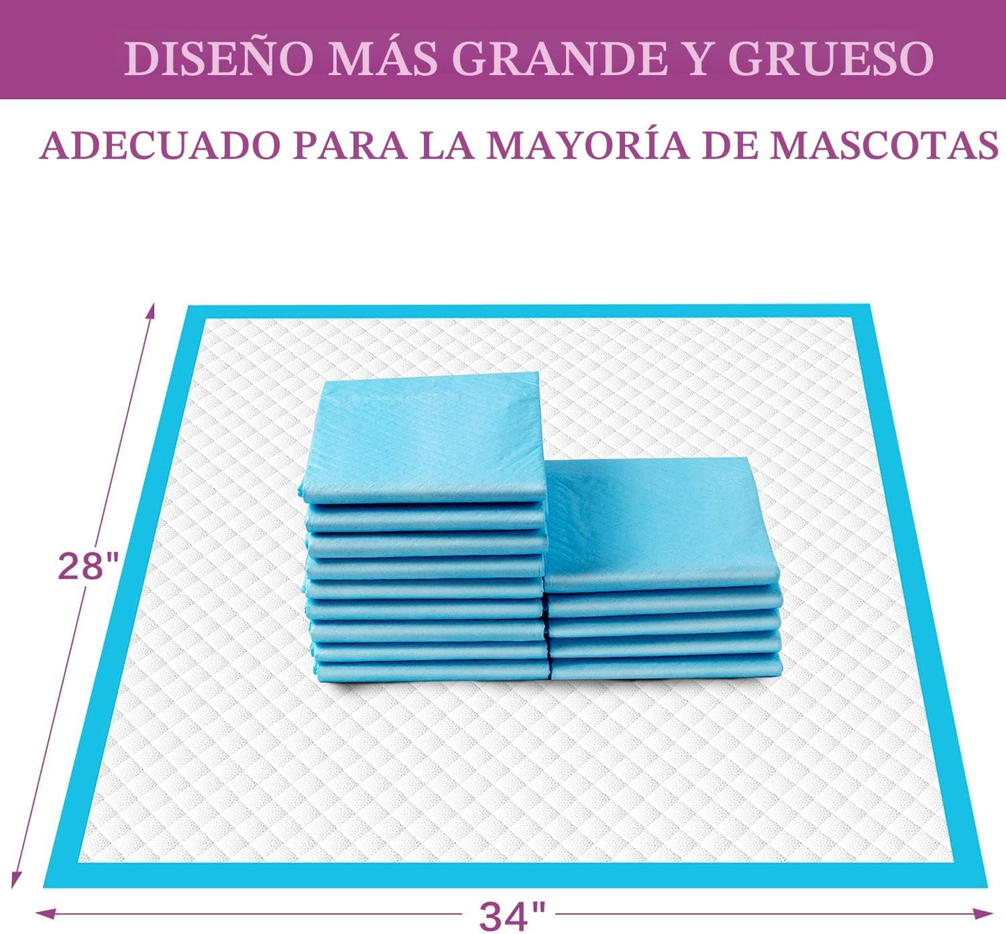 IMMCUTE Almohadillas para orina de perro, extra grandes, de 28 x 34...