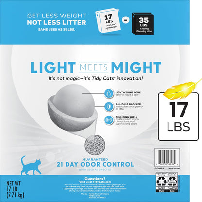 Purina Tidy Cats - Arena para gatos ligera con Glade Clear Springs,...