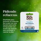 Bulldog Recambios de cuchillas de afeitar para hombre para el cuida...