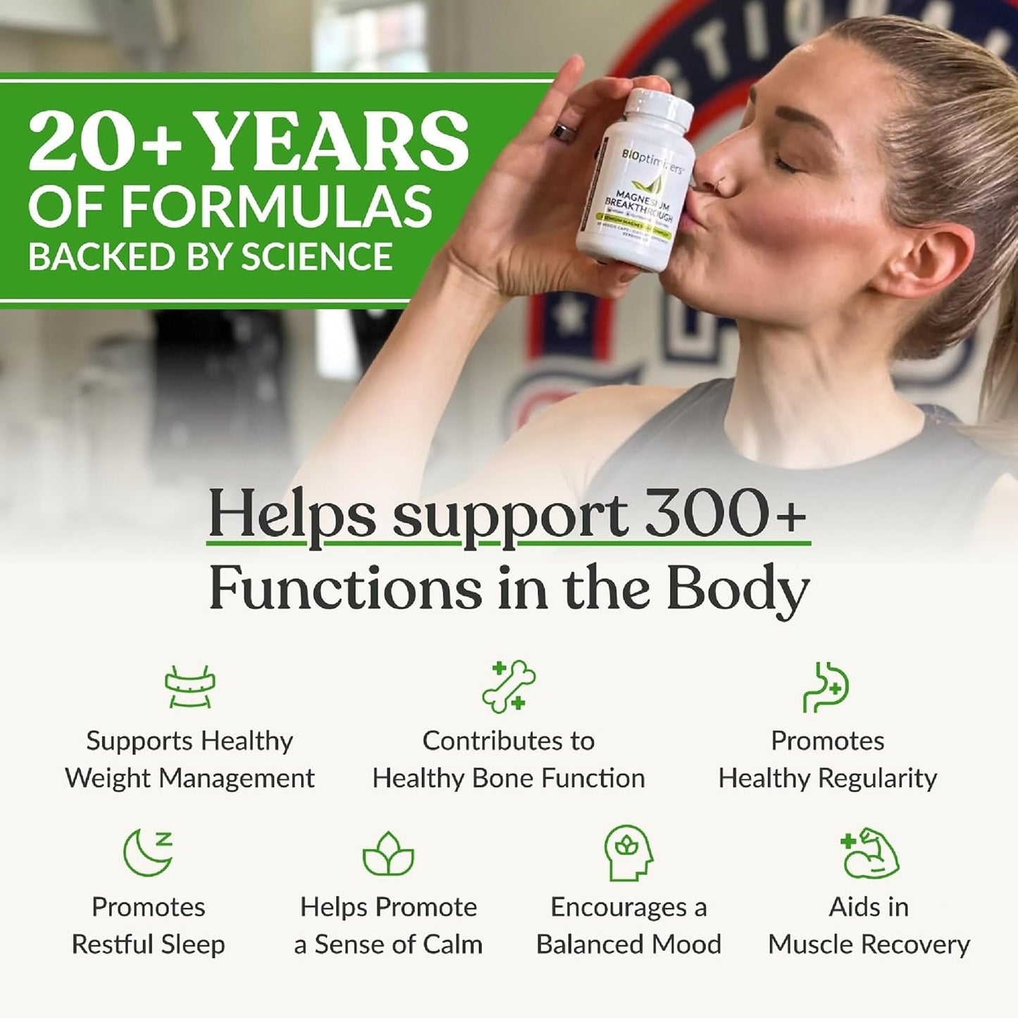 BIOptimizers Suplemento Magnesium Breakthrough con 500mg - 7 Formas...