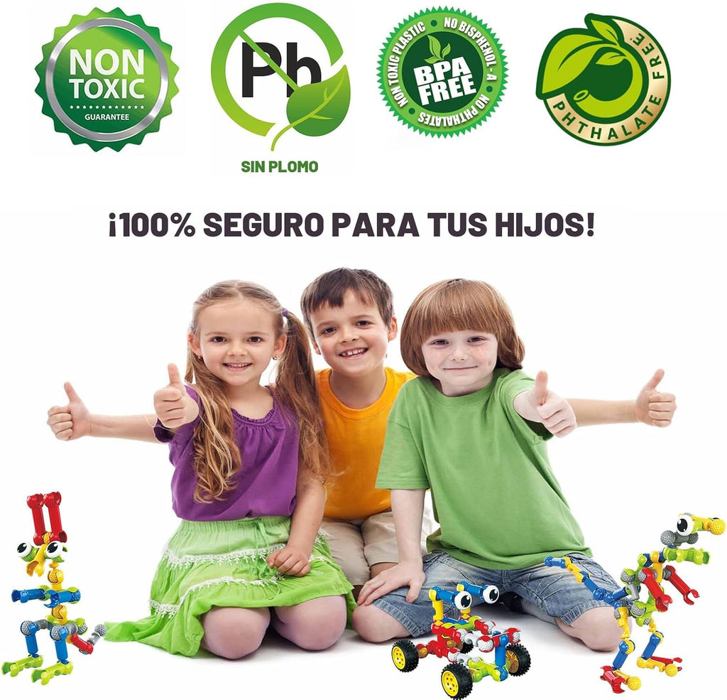 Huaker Juguetes de construcción STEM para niños y niñas de 3, 4, 5,...