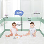 Fodoss - Corralito para bebés y niños pequeños, 47 x 47 pulgadas, v...