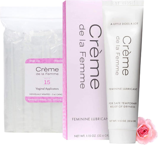 Crema hidratante vaginal diaria Crème De La Femme para un alivio du...