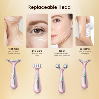 AZMAVO Dispositivo de cuidado de belleza multiárea 4 en 1 con cabez...