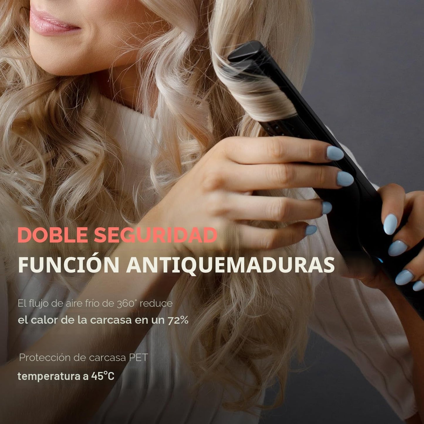 TYMO Airflow 2.0 - Plancha rizadora de pelo 2 en 1, rizador de pelo...