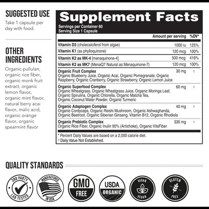 Total K2® | Vitamina K2 como MK7 y MK4 | Más K1 y Cofactor de Vitam...