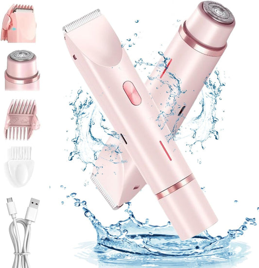 Recortadora de bikini para mujer, maquinilla de afeitar eléctrica d...