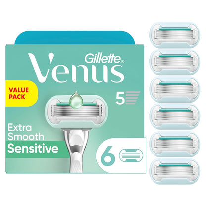 Gillette Venus Recambios de cuchilla de afeitar extra suaves y sens...