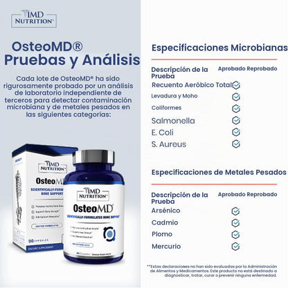 1MD OsteoMD para apoyo integral óseo | con hidroxiapatita de calcio...