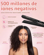SHRATE Plancha plana para alisar el cabello, plancha y rizador 2 en...