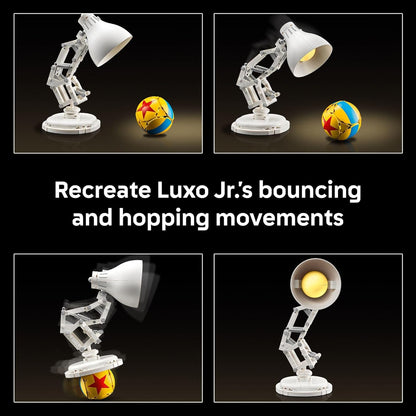 LEGO Ideas Disney Pixar Luxo Jr. - Juego de decoración de habitación y construcción para adultos - Decoración de oficina y escritorio para mujeres y hombres a partir de 18 años - Kit de bricolaje de