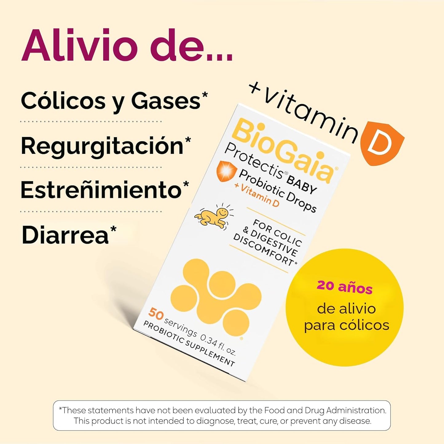 BioGaia ProTectis Gotas probióticas para bebés | Alivio de cólicos...