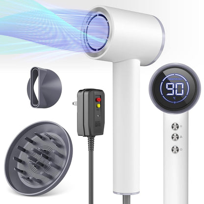 DRSPEE Secador de pelo iónico de alta velocidad con difusor, 1600W,...