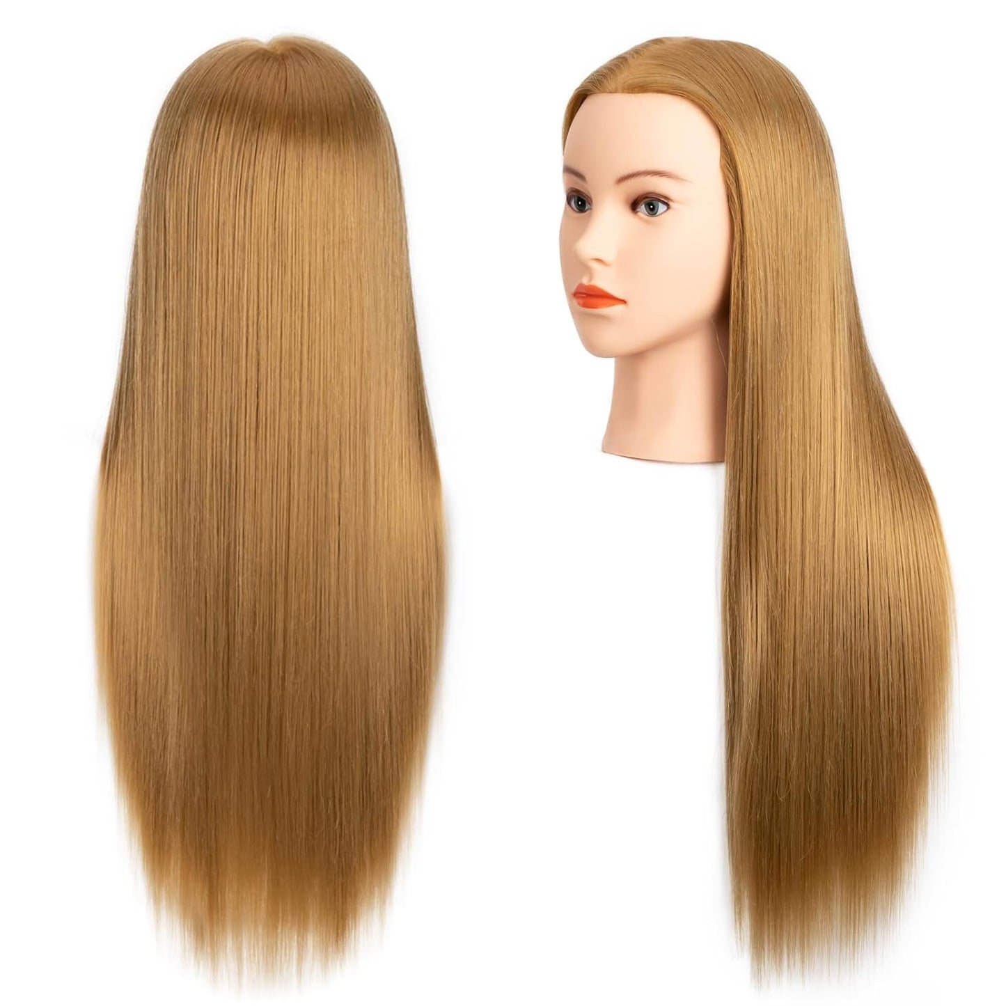 Cabeza de maniquí de cabello humano 80% cabello real, cabeza de man...