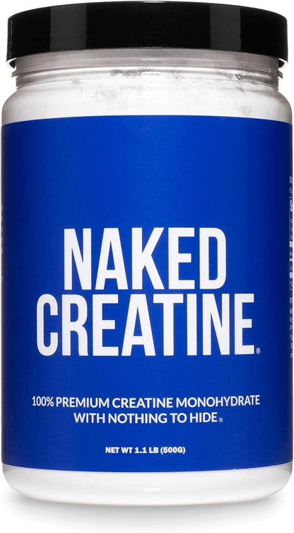 NAKED - Polvo de monohidrato de creatina micronizada pura, sin sabo...