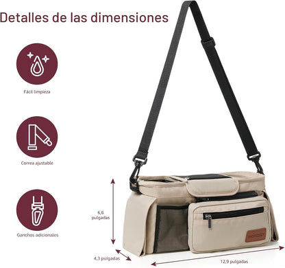 Momcozy - Organizador universal para cochecito con portavasos aisla...