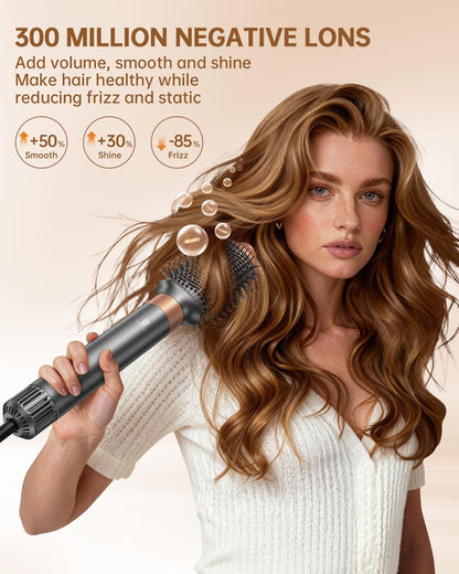 webeauty - Cepillo secador de pelo, peinado profesional 5 en 1 de a...
