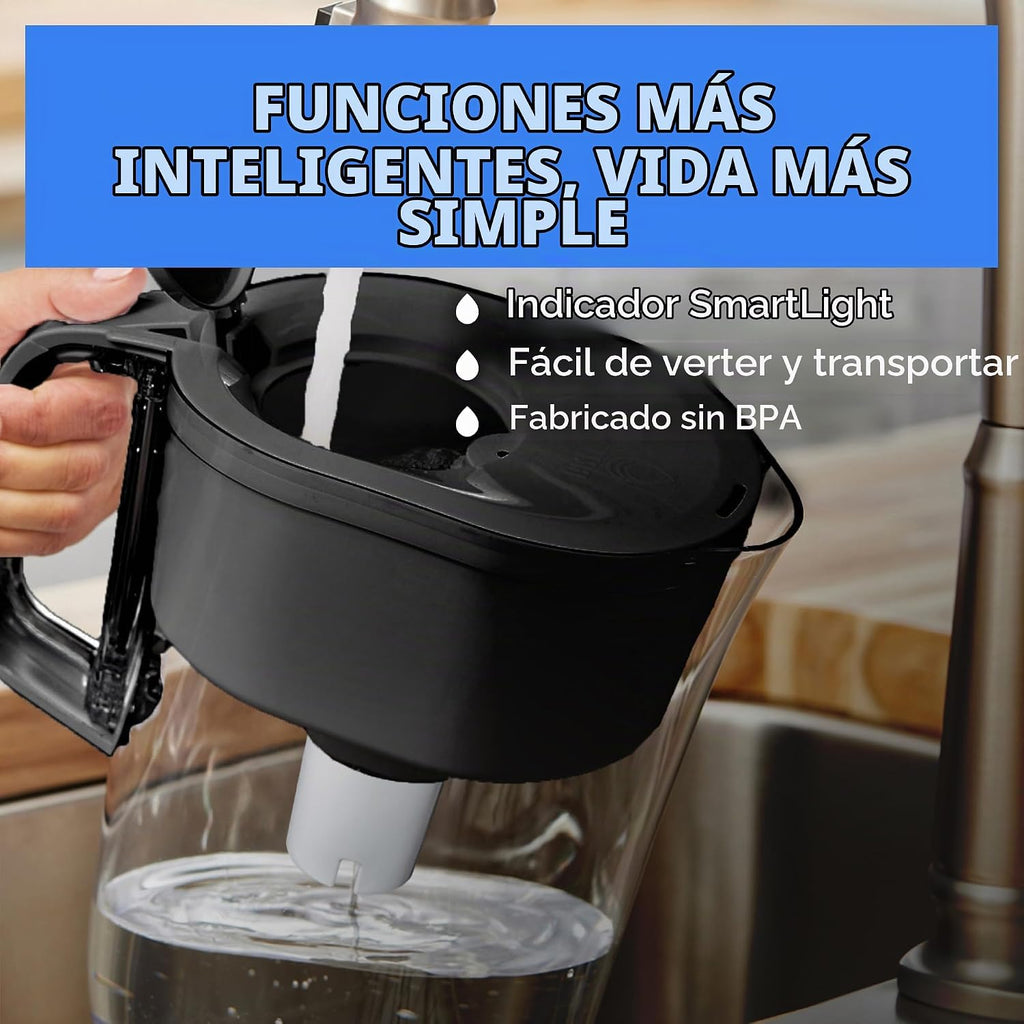 Brita - Jarra grande con filtro de agua para agua potable y grifo c...