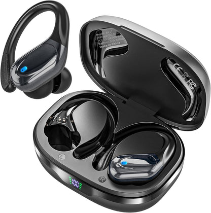 HAOYUYAN Auriculares inalámbricos, auriculares Bluetooth deportivos...