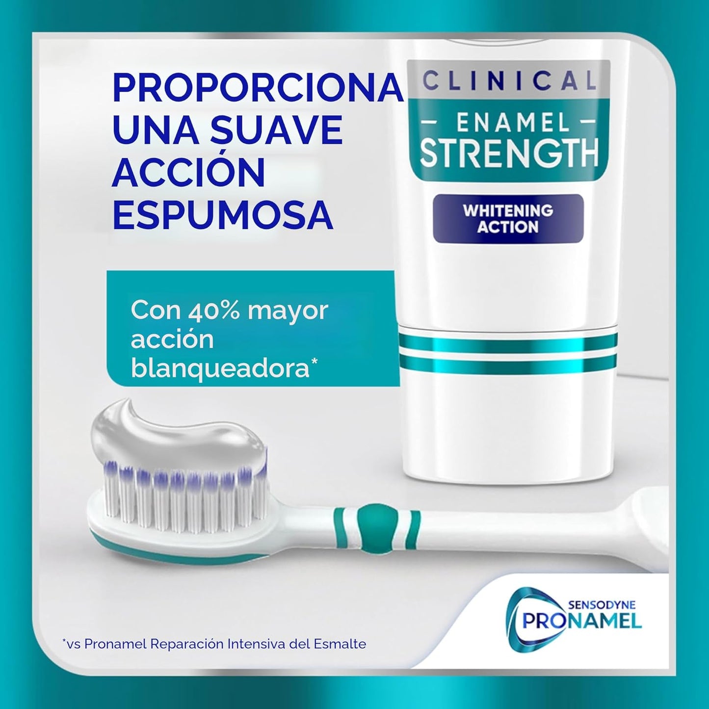 Pasta dental Sensodyne Pronamel para fortalecimiento clínico del esmalte, acción blanqueadora, 3.4 oz (paquete de 3)