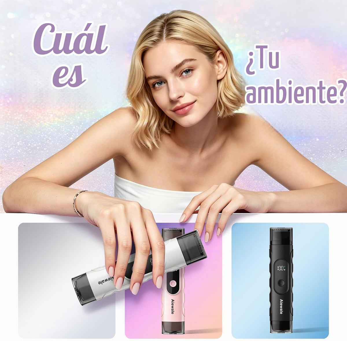 Recortadora de bikini para mujer 2 en 1 de doble cabeza, maquinilla...