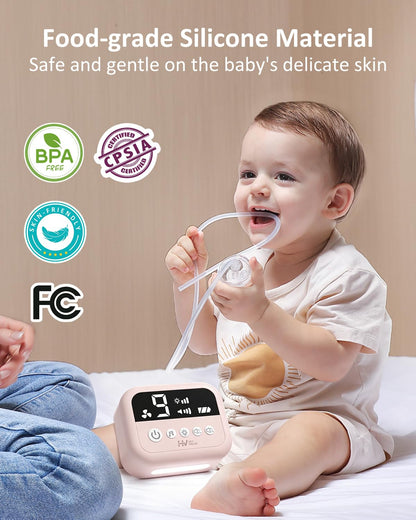 HEYVALUE Aspirador Nasal para Bebé, Succionador de Nariz de Grado H...