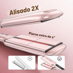 CrazyMar Plancha de pelo infrarroja de 2 pulgadas, plancha plana al...
