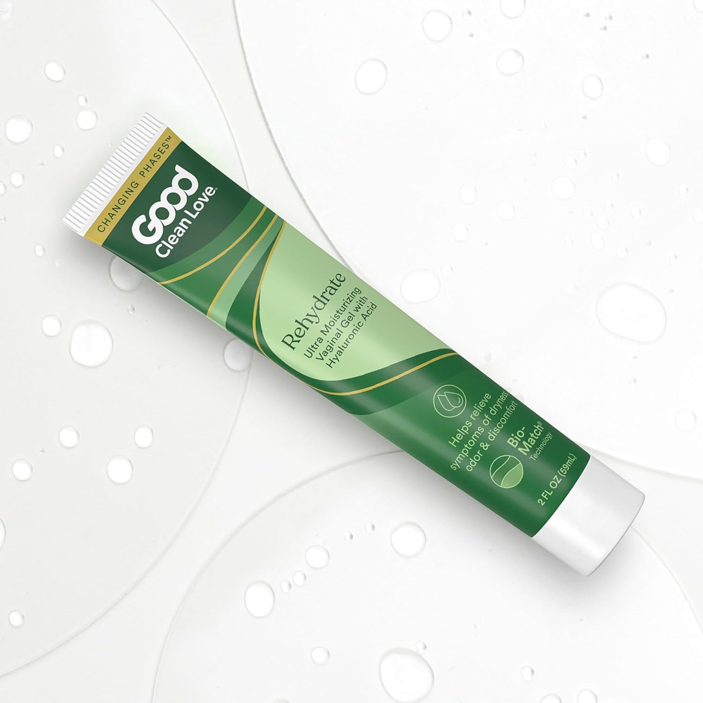 Good Clean Love Rehydrate Gel vaginal ultra hidratante con ácido hi...
