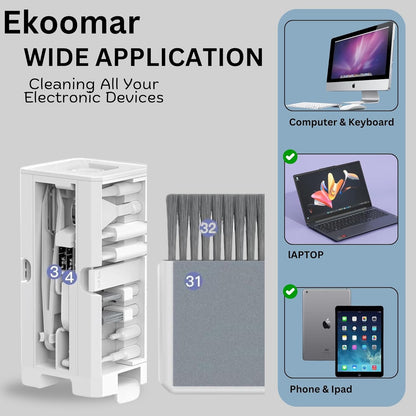 Ekoomar Kit de Limpieza de Electrónicos 32 en 1 - Kit Limpiador de...