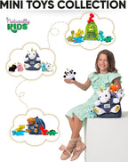 Naturally KIDS Mochila de unicornio para niños pequeños con juguete...