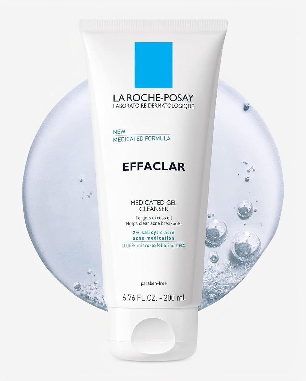 La Roche-Posay Effaclar Medicated Acne Face Wash con 2% de ácido sa...