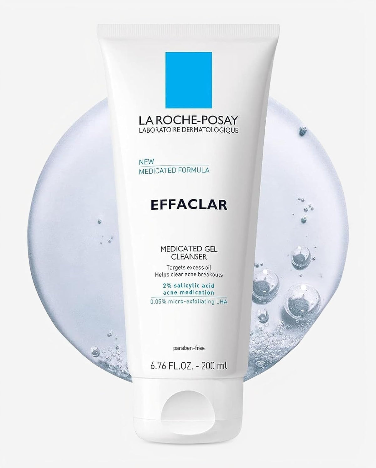 La Roche-Posay Effaclar Medicated Acne Face Wash con 2% de ácido sa...