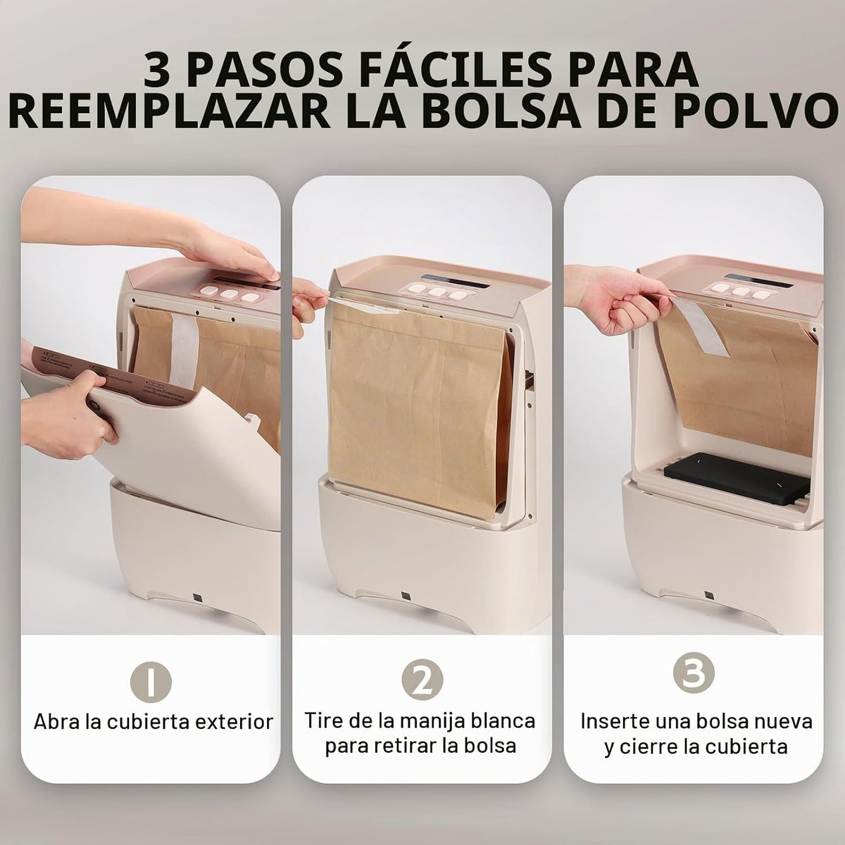 AIRTHEREAL T1 Plus Aspiradora sin Contacto con Paquete de 6 Bolsas...