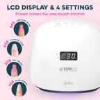 SUNUV Lámpara de uñas UV LED, luz UV para esmalte de uñas de gel co...