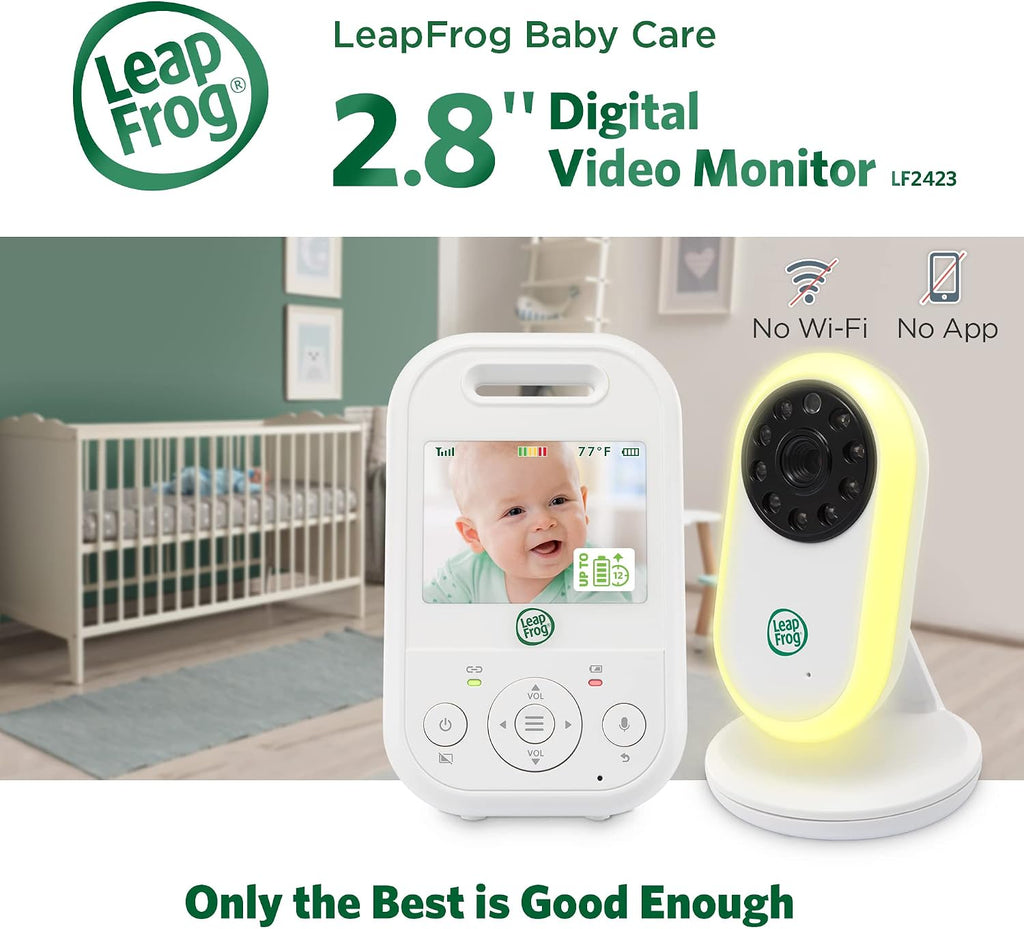 LeapFrog Monitor de bebé LF2423, sin WiFi, pantalla IPS, blanco | B...
