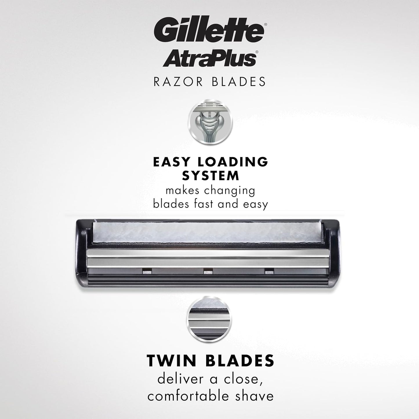 Gillette AltraPlus - Recambios de cuchilla de afeitar para hombre,...