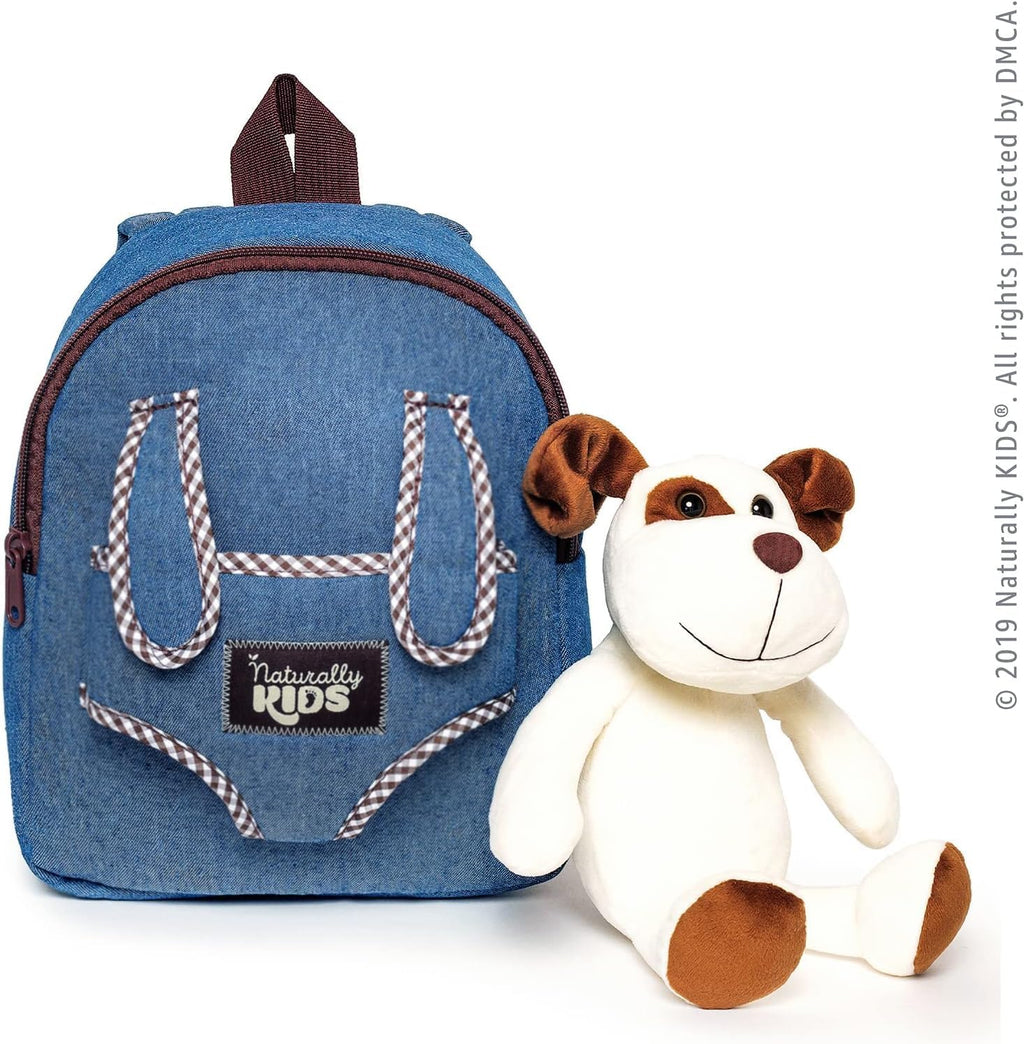 Mochila para niños pequeños Naturally KIDS con. Juguete de peluche...