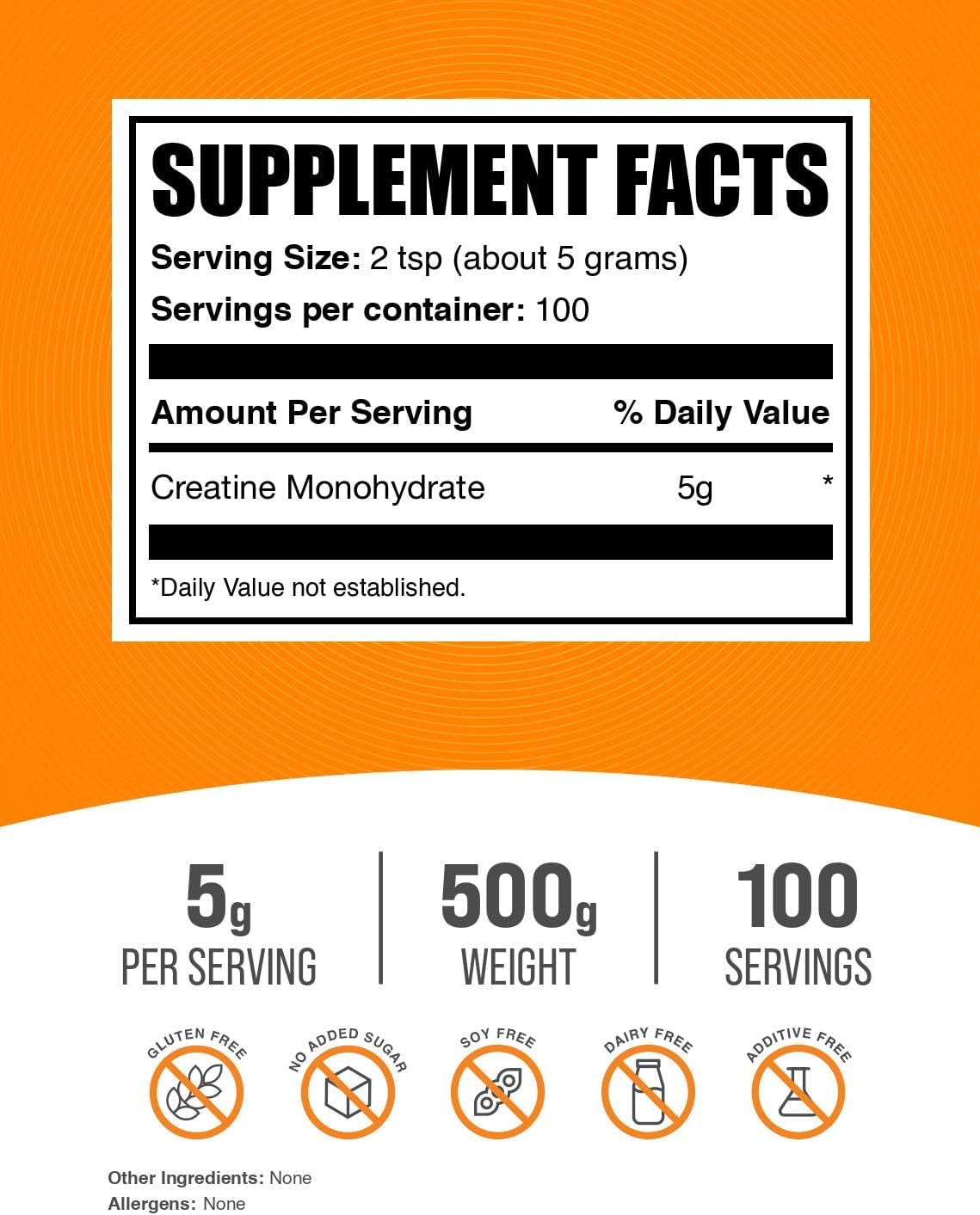 Polvo micronizado de creatina monohidrato de BulkSupplements, 99,99...