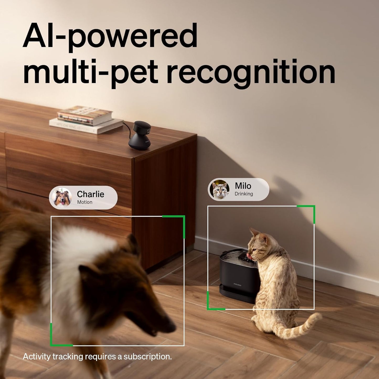 PETLIBRO - Cámara para mascotas AI para interiores con aplicación d...