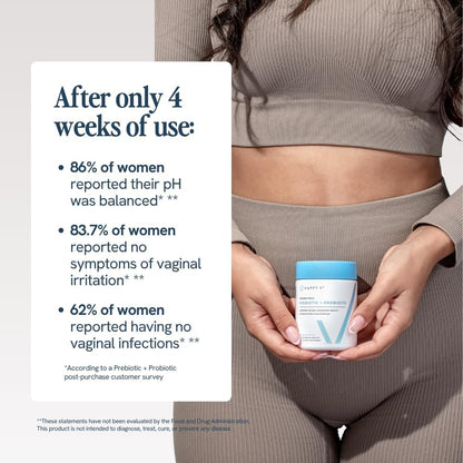 Dr. Probióticos vaginales formulados para mujer por Happy V, probió...