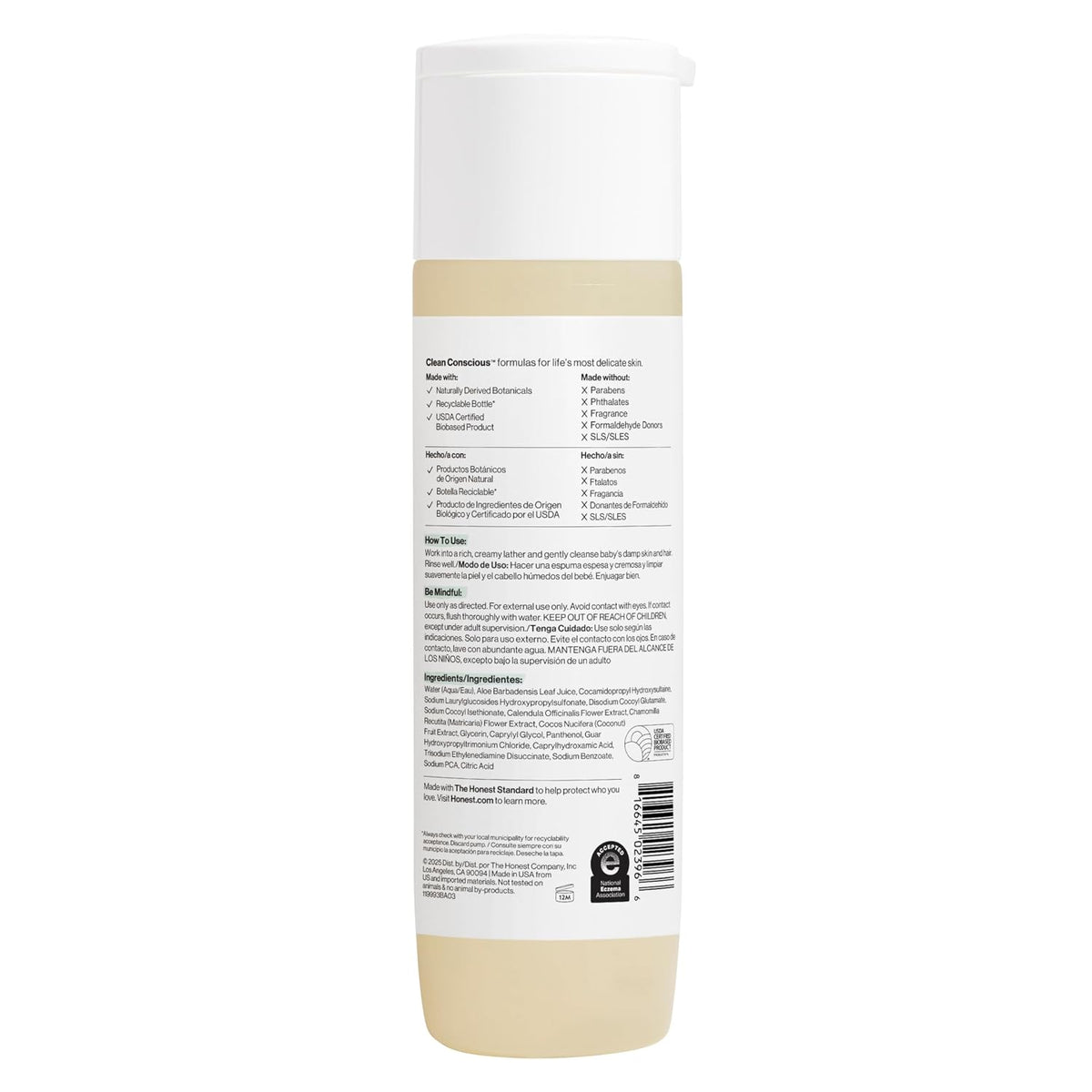 Shampoo &amp; jabón corporal Honest, Lavanda Dreamy súper calmante,...