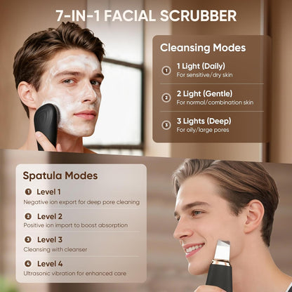 Stepcare Limpiador facial de silicona raspador de puntos negros rec...
