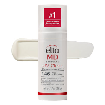 EltaMD UV Clear Face Sunscreen, Oil Free Sunscreen for Sensitive Sk...